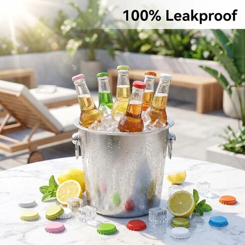 400 Pcs Beer Bottle Caps Oxygen Absorbing Crowns, Standard 26mm Bottle Caps for Homebrew, 8 Assorted Colors Metal Crown Cap for Glass Bottles, DIY Crafts in Kuwait