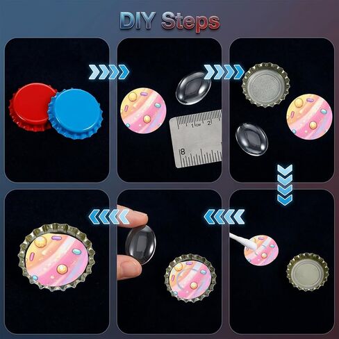 400 Pcs Beer Bottle Caps Oxygen Absorbing Crowns, Standard 26mm Bottle Caps for Homebrew, 8 Assorted Colors Metal Crown Cap for Glass Bottles, DIY Crafts in Kuwait