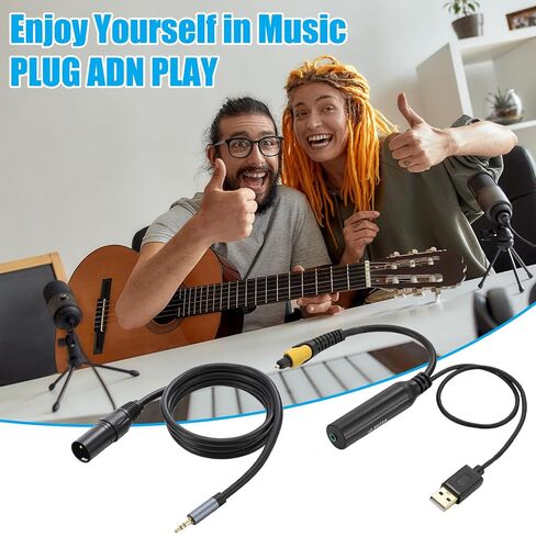 Sabary 192KHz DAC Optical to XLR Converter, 3.3 Ft Optical Cable to Unbalanced Male XLR Audio Cord Adapter, Digital to Analog Audio Converter for HDTV, DVD, Set-Top Boxes in Kuwait