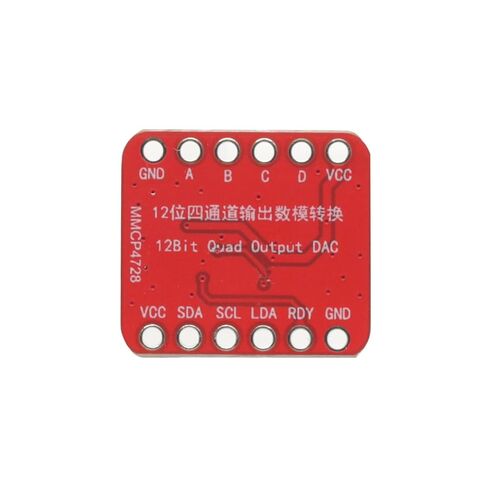 وحدة MCP4728 DAC، وحدة محول I2C رقمية إلى تناظرية 12 بت 4 قنوات، لوحة اندلاع DAC لمشاريع Arduino وRaspberry Pi وESP32 وSTM32 in Kuwait