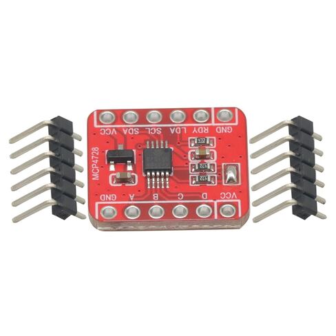 وحدة MCP4728 DAC، وحدة محول I2C رقمية إلى تناظرية 12 بت 4 قنوات، لوحة اندلاع DAC لمشاريع Arduino وRaspberry Pi وESP32 وSTM32 in Kuwait