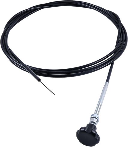 55199 Control Cable 15Ft with 2'' Black Knob Compatible with Trucks Cars Tractors Household Construction Machinery in Kuwait