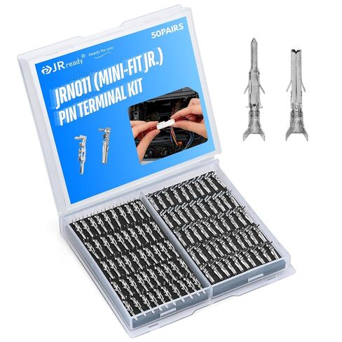 JRready Molex Mini-fit Jr 4.2 مم 2 دبوس موصل 5559 سلسلة مبيت صف مزدوج 2 دوائر 39-01-3029 39-01-2025 مع مقابس دبابيس طرفية مجعدة 18-24AWG 8 مجموعة كاملة ACTCRH6A08 in Kuwait