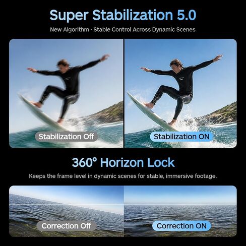 كاميرا الحركة XTU S7 PRO 4K 50FPS - تثبيت فائق 5.0، AI ISP، إطلاق مغناطيسي سريع، مستشعر 1/2 بوصة بدقة 48 ميجابكسل، WiFi 6، قفل أفقي 360 درجة كاميرا رياضية مزدوجة الشاشة للدراجات النارية، مدونة الفيديو، السفر in Kuwait