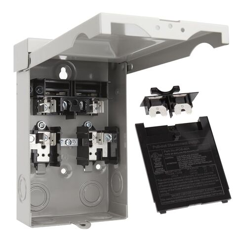 مفتاح فصل منصهر ICOOL 30 أمبير، مقاوم للمطر وسحب للخارج 30 أمبير 2 قطب 3 سلك 1 مرحلة 240 فولت تيار متردد UL مدرج، صندوق معدني لفصل التيار المتردد لأنظمة تكييف الهواء والتدفئة والتهوية وتكييف الهواء، لا يوجد صمامات متضمنة in Kuwait