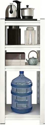 4-Tier Floor-Standing Water Bucket Rack,Mineral Water Storage Rack,Steel Frame,200kg Load Capacity,Suitable for Homes/Offices/Space-Confined Spaces(50x40x118cm) in Kuwait