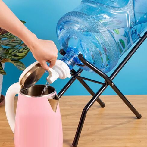 Inverted Foldable Bucket Rack, U-Shaped Water Bottle Holder,Can Hold Up to 100 Kg,with A Reusable Spout,Suitable for Home/Office/Space-constrained Locations in Kuwait