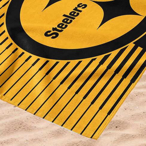 منشفة شاطئ نورثويست بيتسبرغ ستيلرز NFL Progression Jacquard مقاس 36 × 72 بوصة in Kuwait