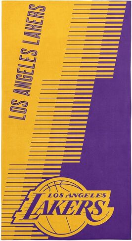 منشفة شاطئ نورثويست لوس أنجلوس ليكرز NBA Progression Jacquard مقاس 36 × 72 بوصة in Kuwait