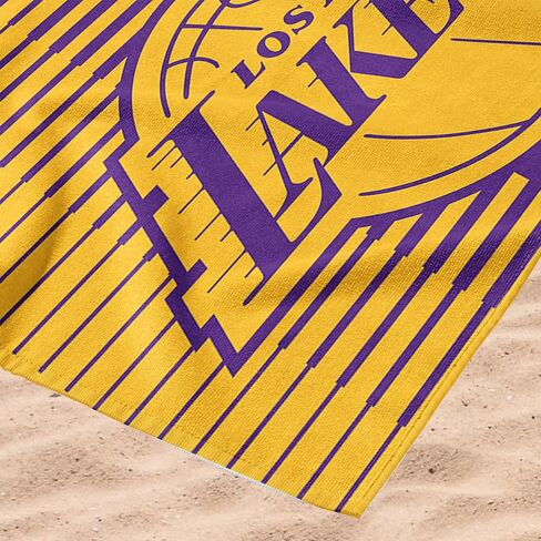 منشفة شاطئ نورثويست لوس أنجلوس ليكرز NBA Progression Jacquard مقاس 36 × 72 بوصة in Kuwait