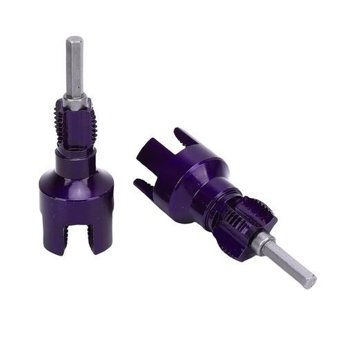 Hyuduo 2 Pcs Pipe Thread Cutting Tool 1/2 3/4 Inch 40Cr Alloy Steel Integrated Internal External Threader with Hex Shank for Electric Drill Use Creating Clean Threads in Kuwait