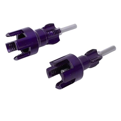 Hyuduo 2 Pcs Pipe Thread Cutting Tool 1/2 3/4 Inch 40Cr Alloy Steel Integrated Internal External Threader with Hex Shank for Electric Drill Use Creating Clean Threads in Kuwait