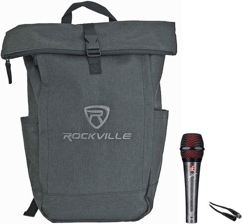 Audiosavings SE Electronics V7 MK Myles Kennedy Signature Edition Bundle: Supercardioid Performance Dynamic Vocal Microphone, RCXFM20E-B 20 ft XLR Cable, RPAK Charcoal Backpack Bag, 3-Items in Kuwait