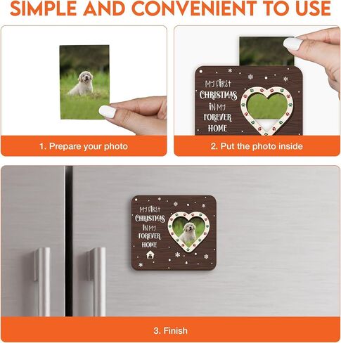 Magnetic Picture Frames - The Year WE Became Family of Three 2025 - Baby Coming 2025 Magnet - Unique Item for Women Mothers Day - New Mom Dad Present - Magnetic Frames for Refrigerator Decor in Saudi Arabia