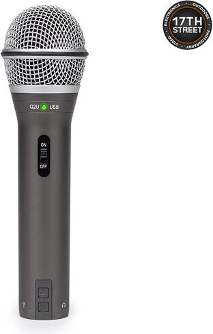 ميكروفون ديناميكي متصل USB/XLR من SAMSON مع ملحقات - فلتر البوب ​​لميكروفون Gooseneck PS04، سماعة رأس ستيريو فوق الأذن SR350، حامل ميكروفون بذراع ذراع وقطعة قماش للتنظيف - طقم حزمة in Kuwait