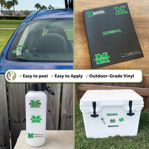Desert Cactus Marshall University Sticker Thundering Herd MU Vinyl Decals Laptop Water Bottle Car Scrapbook T2 (Type 2-2) in Saudi Arabia