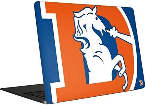 Skinit Decal Laptop Skin Compatible with MacBook Air 13in (2020) - Officially Licensed NFL Denver Broncos Retro Logo Design in Saudi Arabia