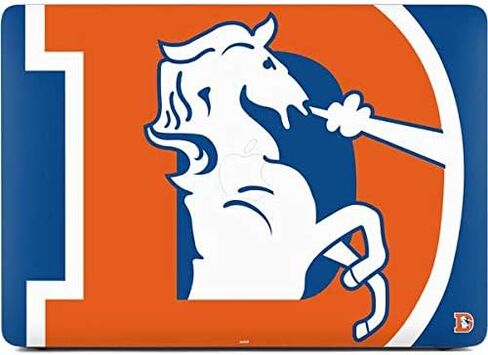 Skinit Decal Laptop Skin Compatible with MacBook Air 13in (2020) - Officially Licensed NFL Denver Broncos Retro Logo Design in Saudi Arabia