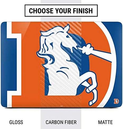 Skinit Decal Laptop Skin Compatible with MacBook Air 13in (2020) - Officially Licensed NFL Denver Broncos Retro Logo Design in Saudi Arabia