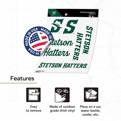 Desert Cactus Stetson University Sticker Hatters SU Vinyl Decals Laptop Water Bottle Car Scrapbook T2 (Type 2-2) in Saudi Arabia