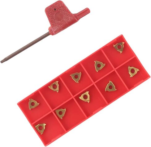 SER1212H11 External Threading Tool Holder, 12mm Shank CNC Lathe for turner with 10pcs 11ER AG60 Inserts, Alloy Steel Body w/ T8 Wrench in Saudi Arabia