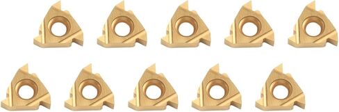 SER1616H16 Threading Turning Tool Holder 5/8" Shank with 10PCS 16ER AG60 Carbide Inserts, Alloy Steel External Thread Bar for Lathe Semi-Finishing and Finishing, Includes T15 Wrench, 100mm Length in Saudi Arabia
