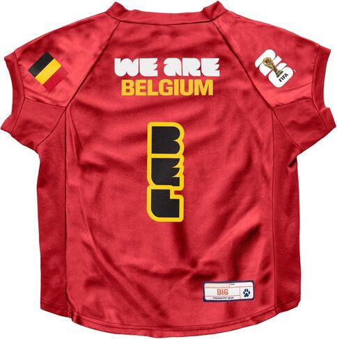 Littlearth Big Pet Stretch Jersey - فرق كأس العالم 2026 المرخصة رسميًا، الحجم: كبير (الظهر: 24 بوصة - 38 بوصة؛ محيط الصدر: 32 بوصة - 38 بوصة؛ الرقبة: 18 بوصة؛ الوزن: 60-200 رطل) in Kuwait