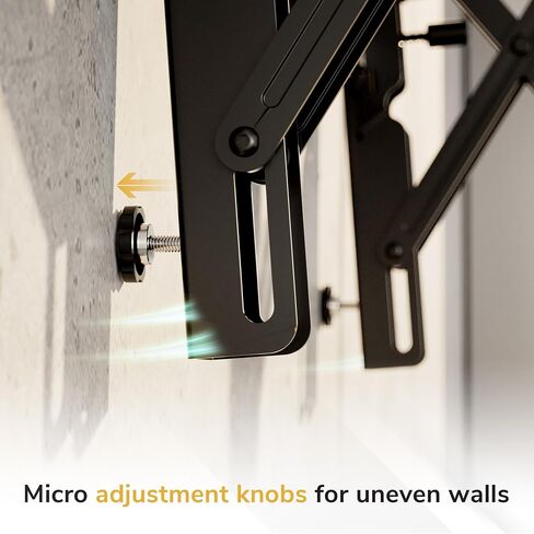 Mount-It! Pop-Out Video Wall Mount for 37"–70" TVs, 154 lbs, 4X Load Tested, Landscape & Portrait, VESA 200x200–600x400 (400x600 Portrait), Digital Signage & Commercial Display, MI-420 in Kuwait