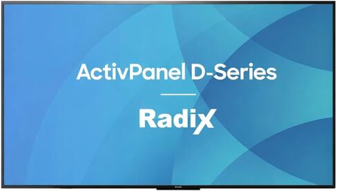 Promethean ActivPanel D-Series 75" 4K Digital Sign w/Radix Content License | Digital Signage Display for Business, Retail & Education. Includes 1-Year Radix Viso License. No Media Player Required. in Kuwait
