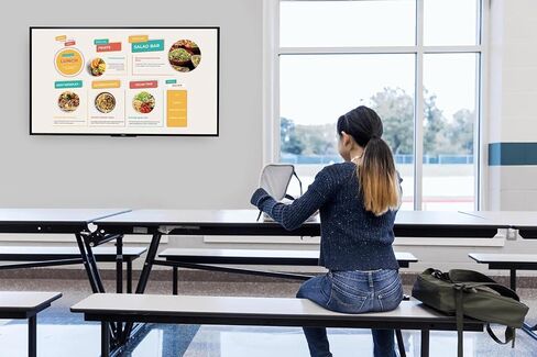 Promethean ActivPanel D-Series 75" 4K Digital Sign w/Radix Content License | Digital Signage Display for Business, Retail & Education. Includes 1-Year Radix Viso License. No Media Player Required. in Kuwait