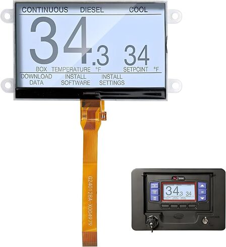 استبدال شاشة LCD AVRO APX لوحدات الناقل Transicold X4 ووحدات المتجهات | يستبدل 12-00663-65 و76-50248-00 | شاشة التحكم في الثلاجة بالتوصيل والتشغيل in Saudi Arabia