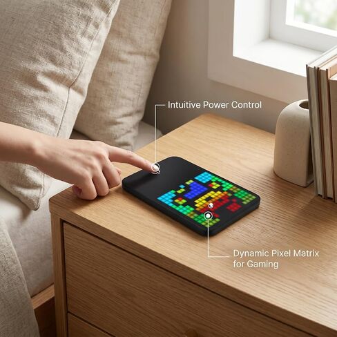 Tangxi Magnetic LED Pixel Display Screen with APP Control, Programmable Pixel Art Display DIY Animation Light Board for Smartphone Gaming Room Desk Decor in Kuwait