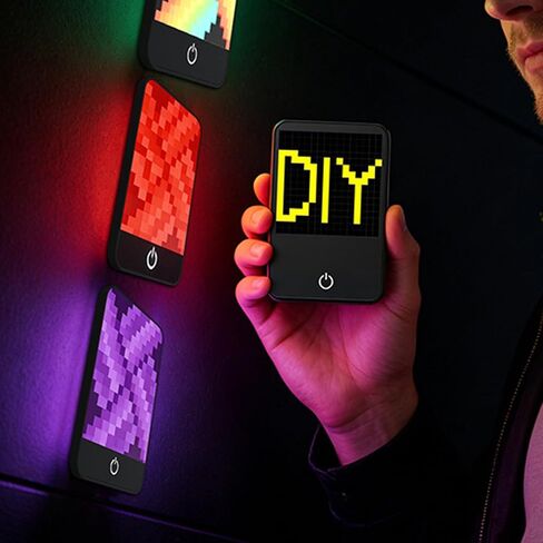 Tangxi Magnetic LED Pixel Display Screen with APP Control, Programmable Pixel Art Display DIY Animation Light Board for Smartphone Gaming Room Desk Decor in Kuwait