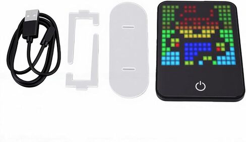 Tangxi Magnetic LED Pixel Display Screen with APP Control, Programmable Pixel Art Display DIY Animation Light Board for Smartphone Gaming Room Desk Decor in Kuwait
