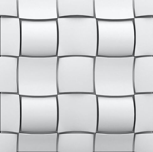A La Maison Ceilings RK-SWP-PW Rubik Foam DIY Glue-up Seamless Wall Panels (Case / 48 sq.ft), White in Kuwait