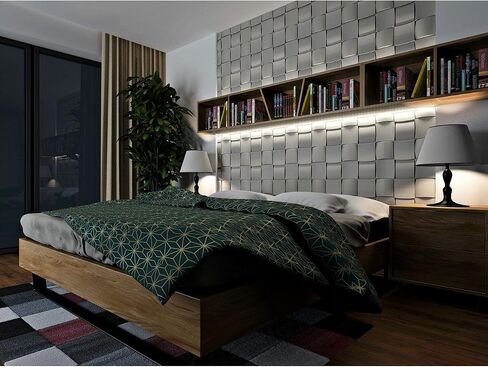 A La Maison Ceilings RK-SWP-PW Rubik Foam DIY Glue-up Seamless Wall Panels (Case / 48 sq.ft), White in Kuwait