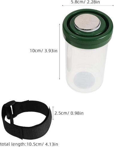 ERINGOGO Bassoon Reed Soaker Cup for Clarinet and Reeds with Magnetic Seal, Loop Bracket, and Graduated Markings Portable Plastic Humidifier for Travel and Rehearsal Rooms in Kuwait