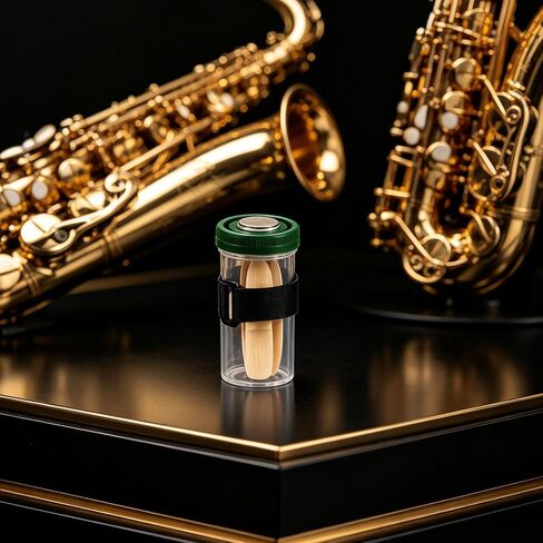 minkissy Oboe Bassoon Reed Soaker Cup with Magnetic Seal and Leak Protection, Plastic Travel Reed Wetting Container with Loop Bracket for Daily Practice and Music Students in Kuwait