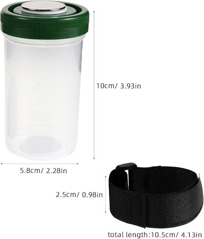 BESPORTBLE Portable Clarinet Reed Soaker Cup with Magnetic Seal and Loop Bracket, Plastic Leak-proof Humidifier Bowl for Bassoon and Oboe, for Travel and Daily Practice in Kuwait