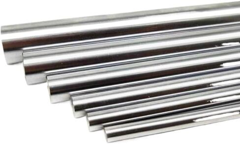 Chrome Plated Hardened Linear Shaft, 6/8/10/12mm Diameter, C45/GCr15 Steel, High Precision Guide Rod,250mm(6mm(2 Pcs),400mm) in Saudi Arabia