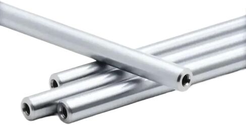 2PCS Hard Chrome Plated Linear Shafts - OD 6-20mm with Threaded Ends, 100-550mm Length, Precision Ground Guide Rods,450mm(Od12mm(m5x10mm),250mm) in Saudi Arabia