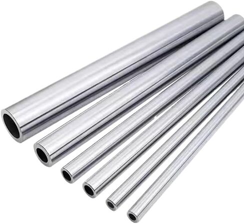 Chrome Plated Hardened Hollow Linear Shaft, 10-20mm OD, 200-550mm Length, Multiple ID Options, Single Piece,150mm(Od16mm(id8mm),450mm) in Saudi Arabia