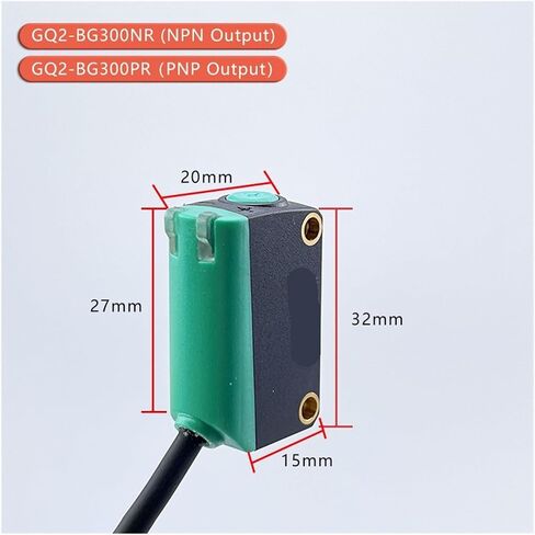 قمع الخلفية انعكاس منتشر مفتاح الاستشعار الكهروضوئي مرئية (GQ2-BG300NR NPN) in Kuwait