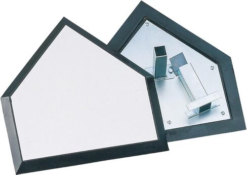 Trigon Sports Pro Homeplate with Ground Anchor for Baseball and Softball, Sporting Equipment for Coaching Youth, High School, College, Pro Baseball Teams, Heavy Duty, White, Size: 20"x 21"x 9" in Kuwait