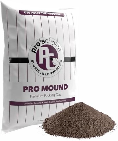 Home and Country USA Pro's Choice Pro Mound Blue Gumbo Packing Clay، حقيبة بوزن 50 رطل - طين عالي الكثافة من أجل ثبات صندوق التل والبطارية in Kuwait