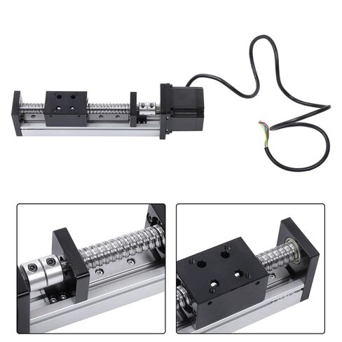 kimllier Ball Screw Slide Module with 23-Step Motor, Linear Guide Travel 100m, Suitable for CNC Linear Platforms Ball Screw Motion Linear Guide in Kuwait