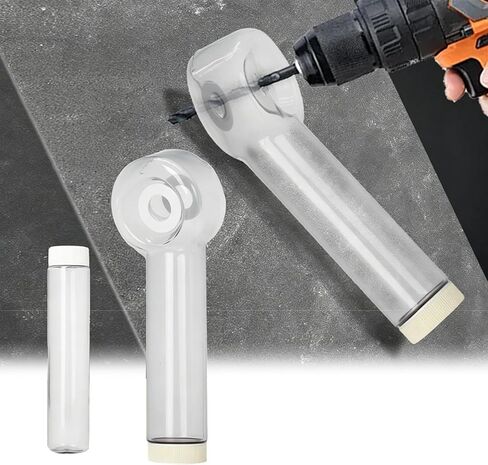 Drill Dust Collector Box, Universal Drywall Hole Saw Catcher Bowl-B, Efficient Debris Capture, Compatible with Most Bits for Home Renovation, Workshop and Hanging Pictures(Transparent) in Kuwait