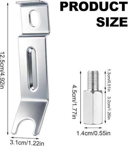Penitue 2pcs Axle Extenders & 2pcs Stabiliser Extension Bolts for Training Wheels, Kids Bike Axle Extender for 12/16/18/20/22/24in Wheel Bikes (Silver) in Kuwait