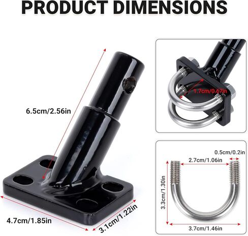 استبدال وصلة ربط مقطورة الدراجة العالمية PSLER من أجل Schwinn/Instep، موصل مرفق مقطورة دراجة فولاذية شديدة التحمل للأطفال وحامل بضائع الكلاب الأليفة، سهل التركيب ودبوس معدني متين in Kuwait