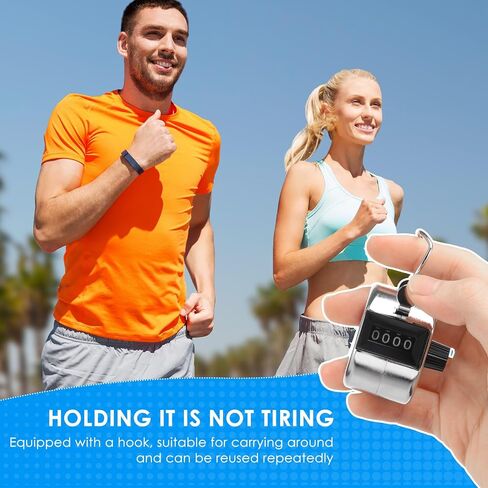 20 Pack Clicker Counter Metal Click Counter Handheld 4-Digital Mechanical Hand Pitch Counter for Coaching, Fishing, People, Golf Lap, Sports Event in Kuwait